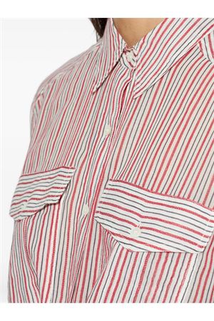 Camicia Nath Da Annodare In Voile Di Cotone A Righe MARANT ÉTOILE | CH0131FFD1I04EECRD